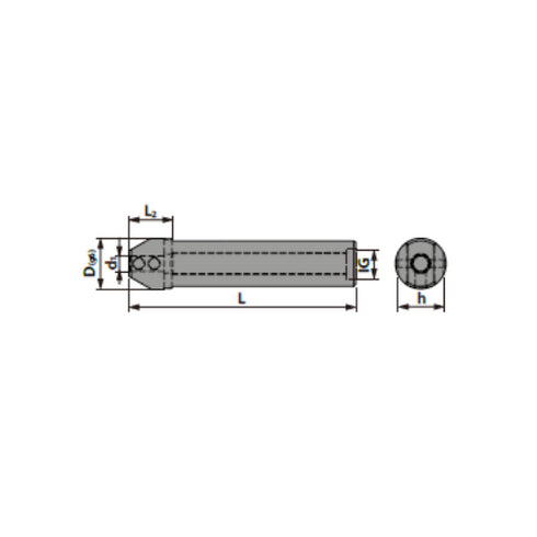 Single-sided tool holder Dimensions