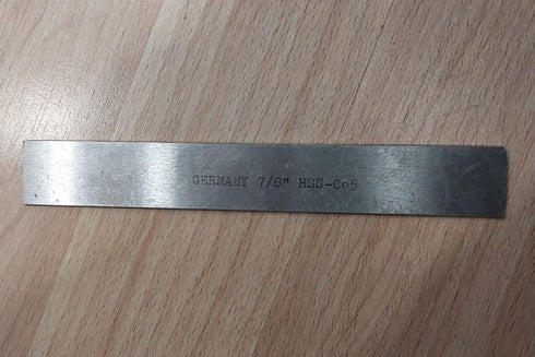 Slitting tool bits 7/8mm x 4mm x 150mm, HSSCo, Germany