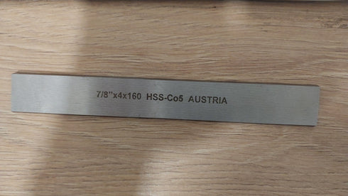 Slitting tool bits 7/8mm x 4mm x 160mm, HSSCo Austria