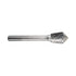 Solid Carbide Bur, Cylinder Shape, Taper 90°, Ø 12,7x18mm, Z3
