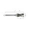 Solid Carbide Burr – Radius Cylinder with End Cut, Ø 12.7 x 25mm, Z3
