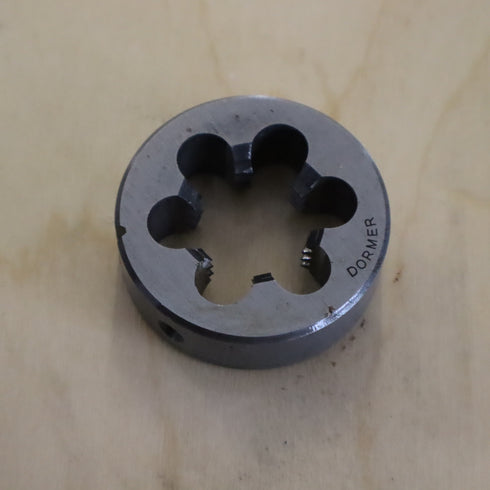 Solid Circular Threading Die Whitworth W 1" (BSW) HSS DORMER