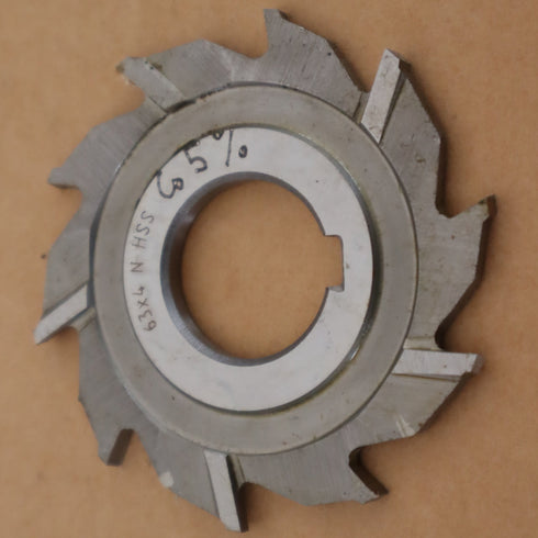 Three-Flute HSSCo5% Cutters DIN 885 63x4