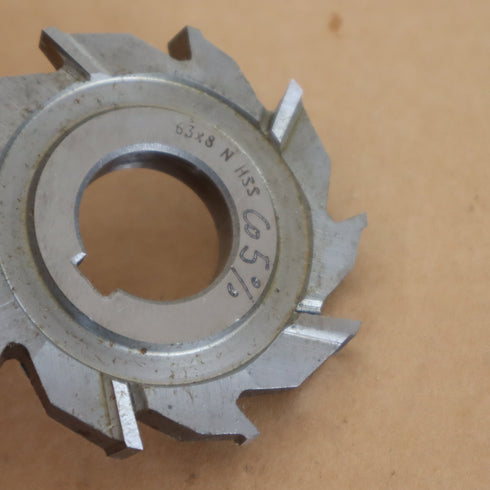 Three-Flute HSSCo5% Cutters DIN 885 63 x 8