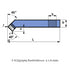 Toolholder ISO 2 dimensions